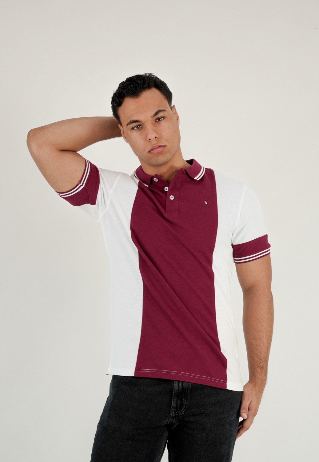 Polo Stylo Norte rojo vino